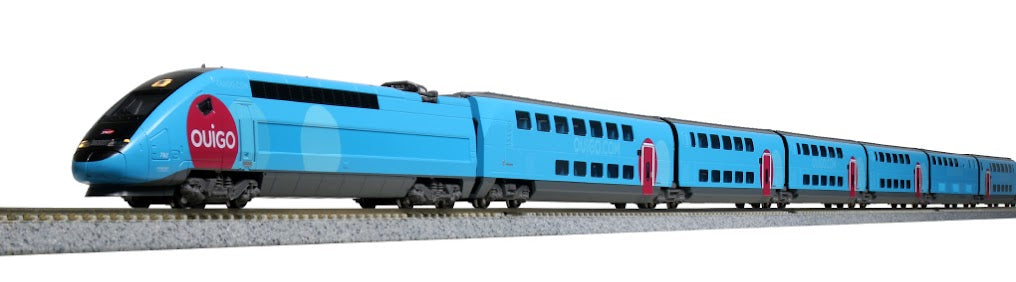 Kato 10-1763 OUIGO 10-Car Set N Scale – Sunset Blue Train