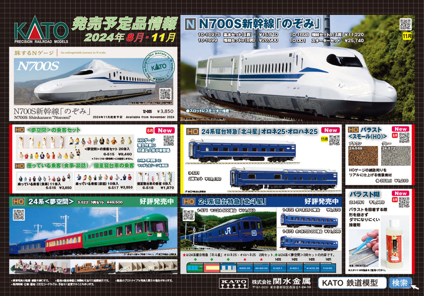 N700 Shinkansen and HO Passengers by KATO