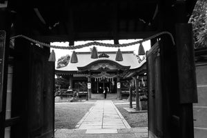 Japan Small Temple with Family