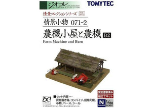 Tomytec 071-2 Farm Machine & Barn Diorama View N Scale