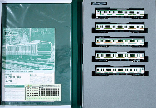 Kato 10-1787	Series E231-1000 Tokaido Line 5-Car Auxiliary Set (N)