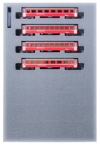 Kato 10-1414 Alpine Red Passenger Car EWⅠ Add-on Set (4 Cars) N Scale