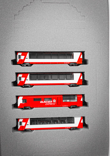 Kato 10-2027 Glacier Express 4-Car Add-on Set N Scale