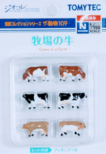 Tomytec 328124 Diorama Animal 109 Cows in a farm N Scale