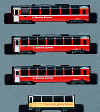 Kato 10-1656 Rhaetishce Bahn BERNINA with New Logo Add-on Set (4Cars) N Scale