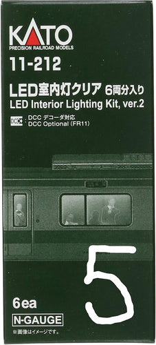 Lots of 5 Kato 11-212 LED Interior Lighting Kit 6 ae Set N Scale