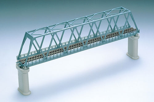 Tomix 3030 Single Line Truss Type Steel Bridge (F) Blue N Scale