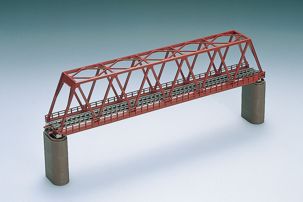 Tomix 3031 Single Line Truss Type Steel Bridge (F) Red N Scale