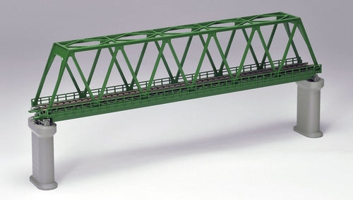 Tomix 3033 Single Line Truss Type Steel Bridge (F) Dark Green N Scale