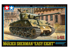 TAMIYA 1/48 SCALE U.S. MEDIUM TANK M4A3E8 SHERMAN EASY EIGHT PLASTIC MODEL