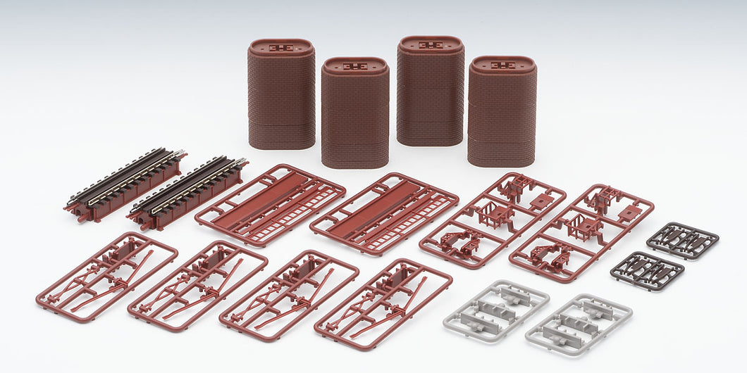 Tomix 3273 Deck Girder Bridge S70 Red N Scale