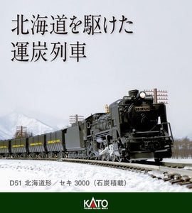 Kato 2016-C Steam Locomotive D51 Hokkaido with Giesel Ejecto N Scale