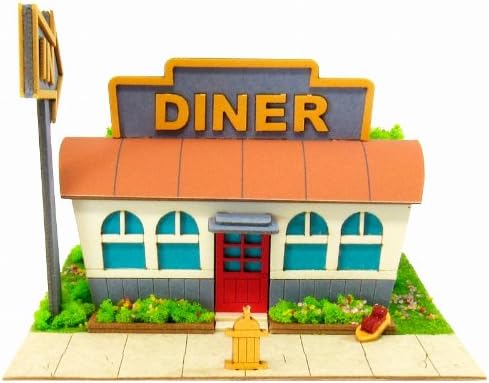 Sankei MP05-03 American Diner Paper Craft