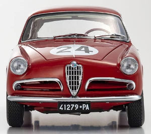 KYOSHO ORIGINAL 1/18 Alfa Romeo Giulietta SV Targa Florio 1958 #24 KS08957B Diecast