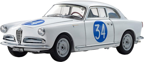 KYOSHO ORIGINAL 1/18 Alfa Romeo Giulietta SV Targa Florio 1960 #34 KS08957C Diecast