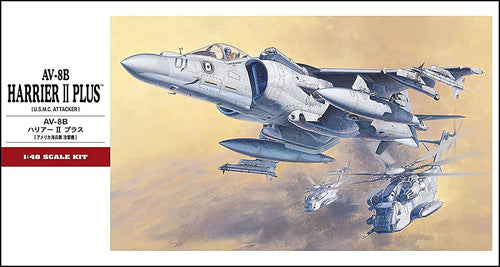 Hasegawa 1/48 US Marine Corps AV-8B Harrier II Plus Plastic Model PT28