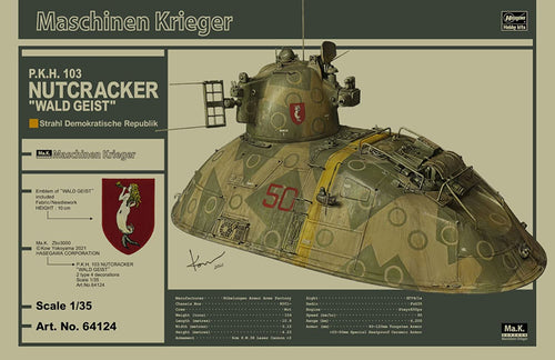 Hasegawa MK04 MASCHINEN KRIEGER SERIES P.K.H. 103 NUTCRACKER Plastic Model