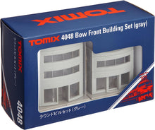 Tomix 4048 Bow Front Building Set Gray N Scale