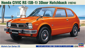 Hasegawa 1/24 Honda Civic RS SB-1 3Door Hatchback 1974 HC25 Plastric Model