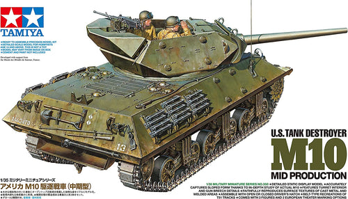 Tamiya 1/35 US TANK Destroyer M10 Mid Production Plastic Model
