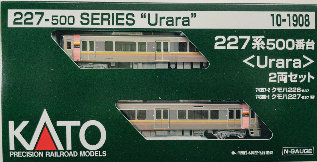 Kato 10-1908	227-500 Series “Urara” 2-Car Set N Scale
