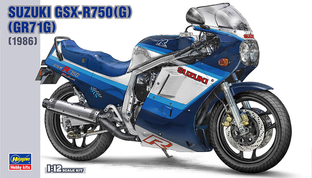 Hasegawa 1/12 MOTORBIKE SERIES SUZUKI GSX-R750(G)(GR71G) Plastic Model