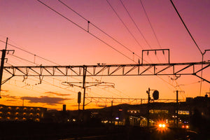 Sunset Blue Train 