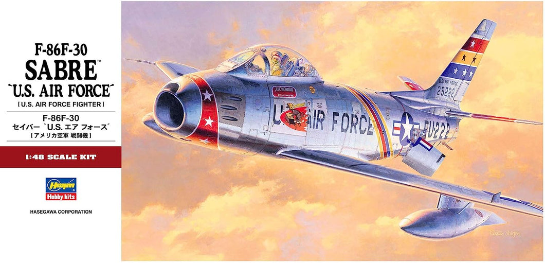 Hasegawa 1:48 AIRCRAFT SERIES F-86F-30 SABRE™ U.S. AIR FORCE Plastic Model