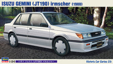 Hasegawa 1:24 CAR SERIES ISUZU GEMINI (JT190) Irmscher Plasticmodel
