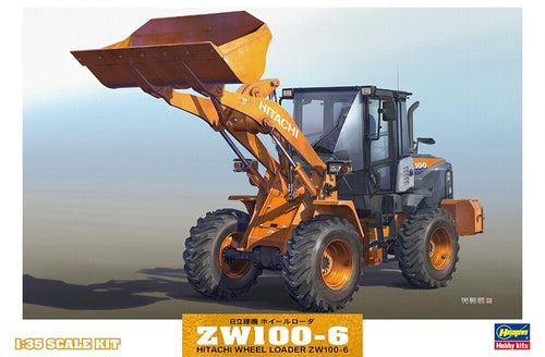 Hasegawa WM04 HITACHI WHEEL LOADER ZW100-6 Plastic Model 1/35