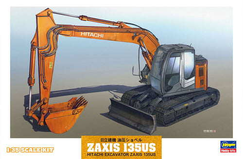 Hasegawa HITACHI EXCAVATOR ZAXIS135US WM01 Plastic Model 1/35