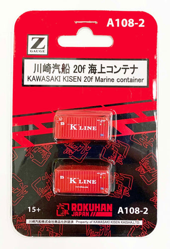 Rokuhan A108-2 KAWASAKI KISEN 20f Marine Container (Z)