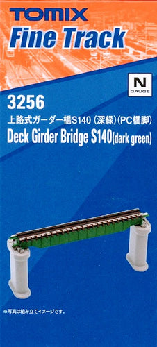 Tomix 3256 Deck Girder Bridge S140 Dark Green N Scale
