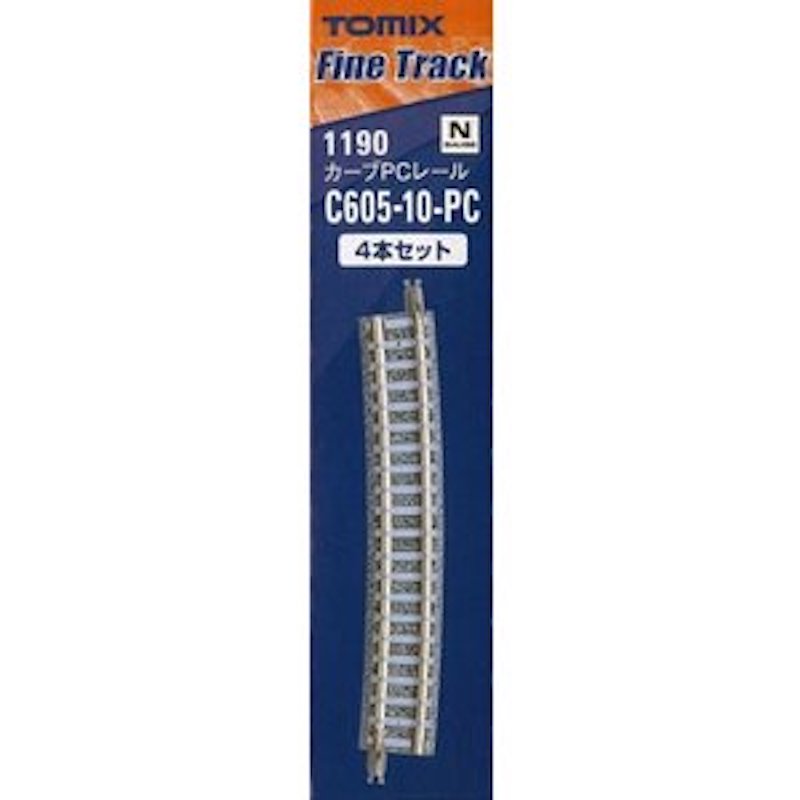 Tomix 1190 Curved PC Track C605-10-PC (F) N Scale