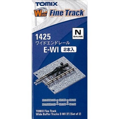 Tomix 1425 Wide End Track E-WI(F) 2 pcs N Scale