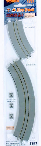 Tomix 1797 Wide PC Approach Track C177-WT(F)(30° 60° 2pcs each) N Scale