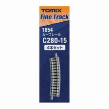 Tomix 1854 Curve Track C280-15(F) 4 pcs N Scale