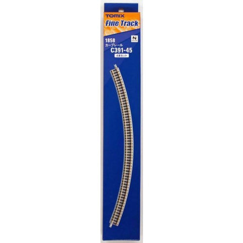 Tomix 1858 Curve Track C391-45(F) 4 pcs N Scale