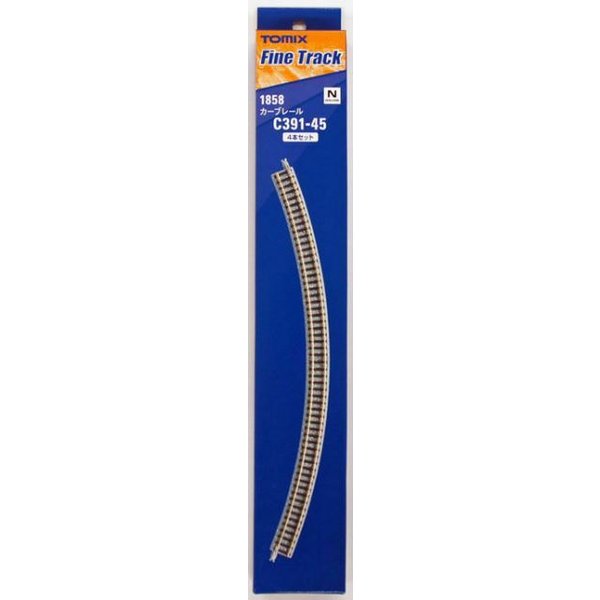 Tomix 1858 Curve Track C391-45(F) 4 pcs N Scale