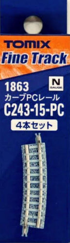 Tomix 1863 Curve PC Track C243-15-PC(F) 4 pcs N Scale