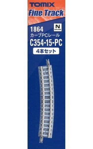Tomix 1864 Curve PC Track C354-15-PC(F) N Scale