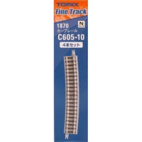 Tomix 1870 Curve Track C605-10(F) 4 pcs N Scale