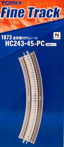 Tomix 1873 PC Track with Viaduct HC243-45-PC(F) 4-pcs N Scale