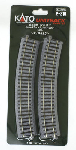 Kato 2-210 Curved track R550-2 2.5 °  HO Scale