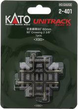 Kato 2-401   (HO)Cross Track 90 Degrees (1 pc.)