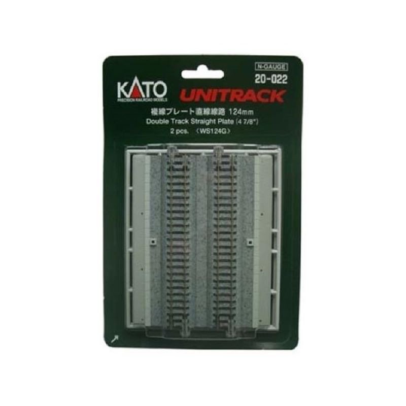 Kato 20-022 Double track plate Straight Line 124mm (2 pcs) N Scale