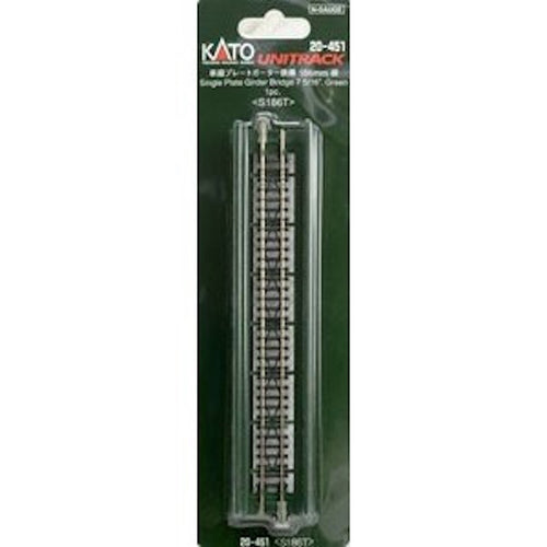 Kato 20-451 Single Track Plate Girder Railway Bridge Green N Scale