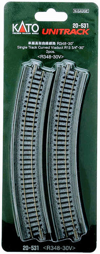 Kato 20-531 Single Track Covered Viaduct R13 3/4 N Scale