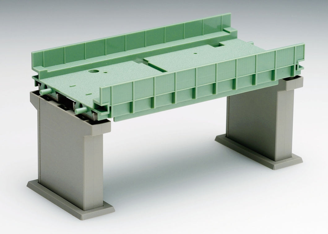 Tomix 3068 Double track Girder Bridge 2 Set with 2 Concrete Green (N)