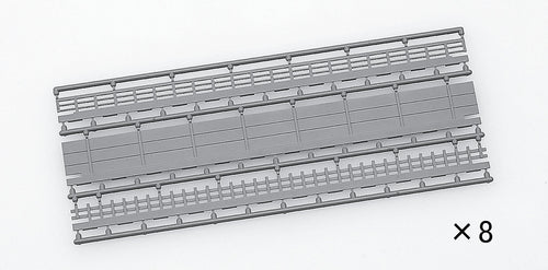 Tomix 3084 Walls for Wide Tracks C391 Inner  C354 Outer Balustrades Sidewalls & Fences 8 each (N)